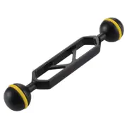 5 inch 12.6cm Aluminum Alloy Dual Balls Arm for Underwater Torch / Video Light, Ball Diameter: 2.5cm