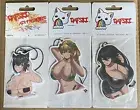 Car Air Refreshers Bulk Lot Of 3 Anime Girls NEW Evo JDM Toyota Rex Auto Manga
