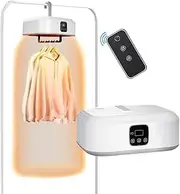 Portable Clothes Dryer Mini Laundry Dryers with Remote Control Compact Foldable Electric Drying Machine with Dry Bag Ideal for Travel RV Home Apartment Lightweight Efficient Clothes Drying Solution