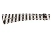 Peco - OO/HO Scale - L/H Curved Turnout Electrofrog - SLE87