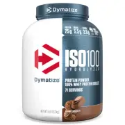 DYMATIZE ISO100 – 100% Hydrolyzed Whey Isolate, 5 lb (2.3kg) Gourmet Chocolate