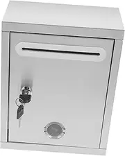 Modern Wall-mounted Mailbox Lock Metal Collection Box Weatherproof Secure Letter Document Drop