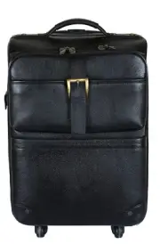 LV Cowhide Leather Travel Trolley Suitcase Carry On Luggage Vacation Plane Trips