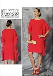[VOGUE PATTERNS] V1473 Misses' Dress Sewing Patterns for Women, A5 (6-8-10-12-14)
