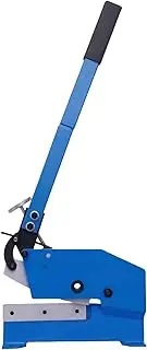 Manual Metal Shear Steel Cutter 200 mm Industrial Cutting Bench Mounted Hand Shear Adjustable Clamp Metal Cutting Guillotine Scissor Cutter Sheet Metal Guillotine Tool,