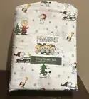 Peanuts Snoopy and Gang King 4 Pc Sheet Set Christmas Trees Snowflakes NEW