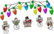 VANZACK Xmas Themed Car Magnets Reflective Light Bulbs 1 of Car Stickers for Office Home Decor