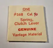 VANTAGE #568 - CLUTCH LEVER SPRING - CAL 91-92 - Factory Replacement Watch Part
