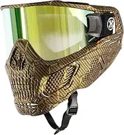 HK Army HSTL Skull Paintball Goggle/Airsoft Mask (Machine Gold, Gold)