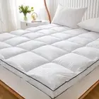 King Size Mattress Pad Topper - Extra Thick Quilted Fitted Mattress Protector...