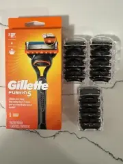 12 Gillette Fusion 5 Men's 5-Blade Razor Cartridges Fits All Fusion5 Handles