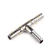 Stainless Steel Tee Fit 4mm 5mm 6mm Barb CO2 Beer Line Splitter 3 Way Home Brew