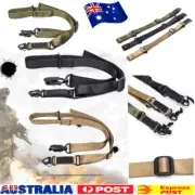 Tactical Two 2 Point Quick Detach Rifle Sling Adjustable Airsoft Shoulder Strap