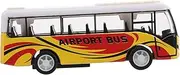 GARIOUANS Airport Bus Diecast Pull Back Cars Friction Powered Airport Vehicles for Realistic Design Smooth Surface for Easy Maintenance Goodie Bag Stuffers
