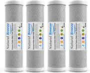 4 Pack 10" x 2.5" CTO Carbon Block Water Filter Cartridge Under Sink 5μm -NB304