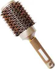 45mm Round Hair Brush, Blow Drying Brush Ionic, Boar Bristles Anti-Static Round Brush for Hair Drying,Curling & Straightening