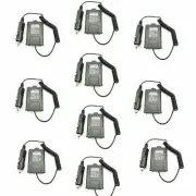 10 PCS DC-12V CHARGER BATTERY ELIMINATOR FOR UHF VHF DUAL FM RADIO BAOFENG UV-5R