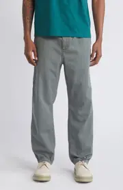 Carhartt Work In Progress Flint Straight Leg Twill Pants in Park Garment Dyed at Nordstrom, Size Small