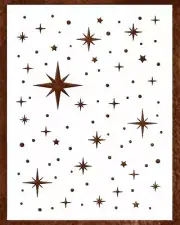 Large Star Stencil for Painting - Reusable Craft Stencil for Walls, Wood, Fabric