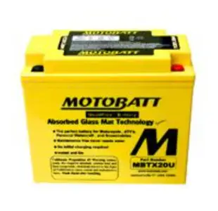 MOTOBATT MBTX20U-AGM 強效電池-重機專用哈雷 DYNA FATBOY GOLDWING 1800
