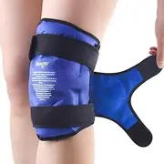 Ice Pack for Knee Replacement Surgery, Reusable Gel Cold Pack Knee Ice Pack Wrap Around Entire Knee for Knee Injuries, Knee Ice Wrap for Pain Relief, Swelling, Bruises