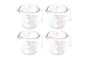 4x Cuisena 300ml Plastic Measuring Jug Powder Liquid Baking Kitchen Utensil CLR