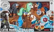 Hasbro E9736E48 My Little x Dungeons & Dragons Crossover Collection Cutie Marks & Dragons - 5 D&D Inspired Pony Action Figures Exclusive D20 Cube
