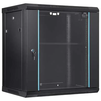 VEVOR Wall Mount Network Server Cabinet, 393.7 mm Deep, Server Rack Cabinet E...