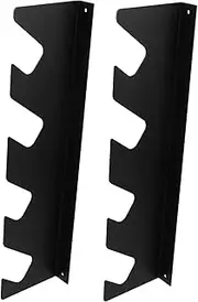 [JUMPLAWN] 1 Pair Heavy Duty Metal Wall Mount Tool Shelf Garden Tool Storage System for Garage Patio Workshop Robust Organizer Rack for Rakes Shovels Brooms