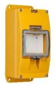 Wilco INDUSTRIAL 'A' SERIES DIN ENCLOSURE 258x115x116mm 4-Module, Yellow
