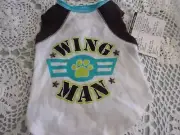 WING MAN Dog Tank Shirt S Simply Dog new Small