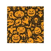 Halloween Face Towel - Spooky Ghosts & Pumpkins, Perfect