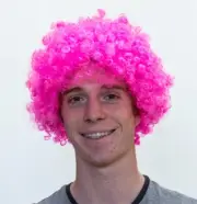 CLOWN WIG HOT PINK
