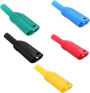 COSMEVIVI 5pcs Multimeter Banana Plug Small Banana Plugs Speaker Cable Connectors Plugs Audio Jack Connector Testing Plug Colored Banana Plugs Audio Connector Portable Banana Audio Plug