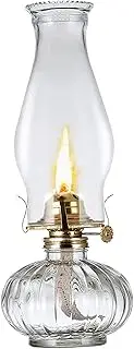 Oil Lamp Chimney, Hurricane Chimney Lamp Globe Replacement Vintage Glass Kerosene Lamp Globe Clear Glass Chimney Lamp Shade