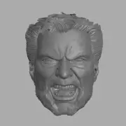 Hugh Jackman Wolverine Deadpool 3 v3 custom head for Marvel action figures