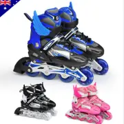 Adjustable Inline Skates Rollerblades Girl Boy Roller Blades Unisex Shoes Kids