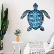 Blue Metal Sea Turtle Wall Decor Sea Life Turtle Decor Metal Wall Art Decor Gift