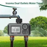 Irrigation Watering System Dual Outlets Automatic Water Timer Sprinkle Faucet