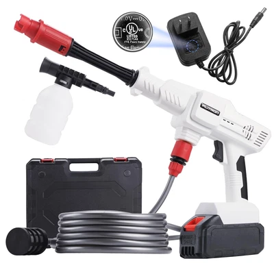 Cordless Pressure Washer, 1000PSI Brushless Portable Power Washer with Rechar...