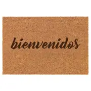 Coir Door Mat Entry Doormat Welcome Bienvenidos