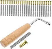 FUTUREORYY 1 Set Lyre Harp Accessories Set Lyre String Pin Replacement with Tuning Wrench for Musical Instruments Durable and Reliable Fixing Tools