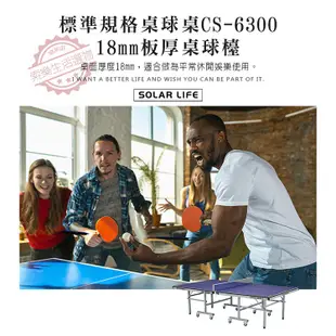 強生CHANSON 標準規格桌球桌CS-6300 乒乓球台18mm板厚桌球檯