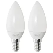 SOLHETTA LED bulb E14 250 lumen, chandelier/opal white