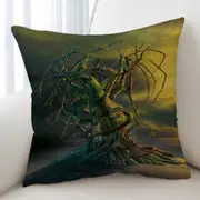 Cool Tree Dragon Art Fantasy Cushion Cover