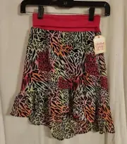 NWT Girl's Faded Glory Leopard/Zebra print Skirt ~ Size S/CH 6/6X Walmart