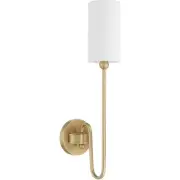 Quorum International 597-1-80 Charlotte Wall Sconce Aged Brass