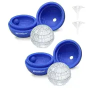 WllRun 2 Packs Silicone Ice Cube Mold Tray,Chocolate Maker Tools,Ice Ball Sha...