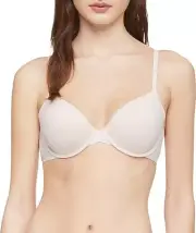 Calvin Klein Perfectly Fit Lightly Lined T-shirt Bra Womens 40B Light Pink NEW
