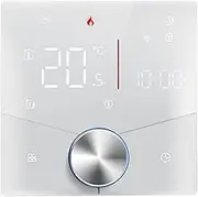 Smart WiFi Thermostat Voice Controlfor Water, Gas and Boiler Heating and Dimmable Light Colo, Digital Weekly Programmable Temperature Controller, Weekly (Electric Heating)